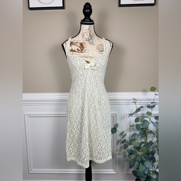 ivory lace dress Hecate Lace Maxi Dress [IVORY]
